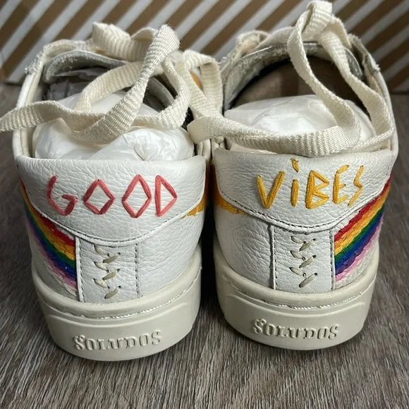 Soludos Rainbow Waves Sneakers Size 5 - Picture 8 of 16